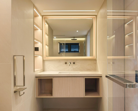 Integrated architecgtural lighting within contemporary luxury residence