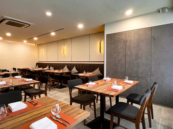 Custom interior detailing for grill restaurant design and build project