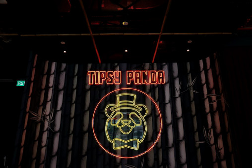 Vibrant lighting design creating a playful and immersive nightlife atmosphere