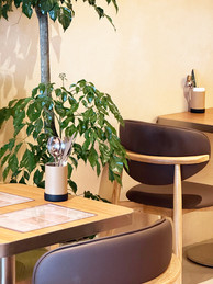 Interior transition and circulation space within Early After cafe Singapore