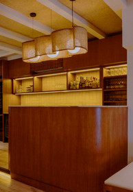 Custom interior detailing for Burmese restaurant build project in Singapore