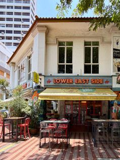 Entrance façade of Lower East Side Mexican restaurant Singapore