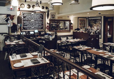 Parisian-inspired restaurant environment at Shaw Centre Singapore