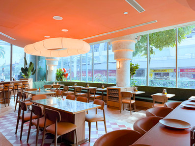 Social dining environment designed around gathering, sharing and hospitality