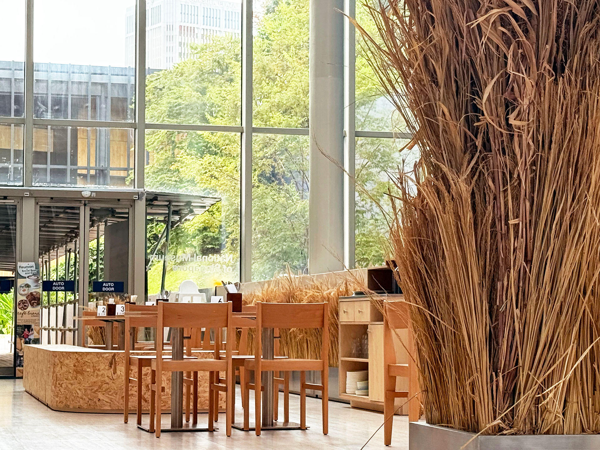 Relationship between dining and circulation within contemporary museum cafe environment