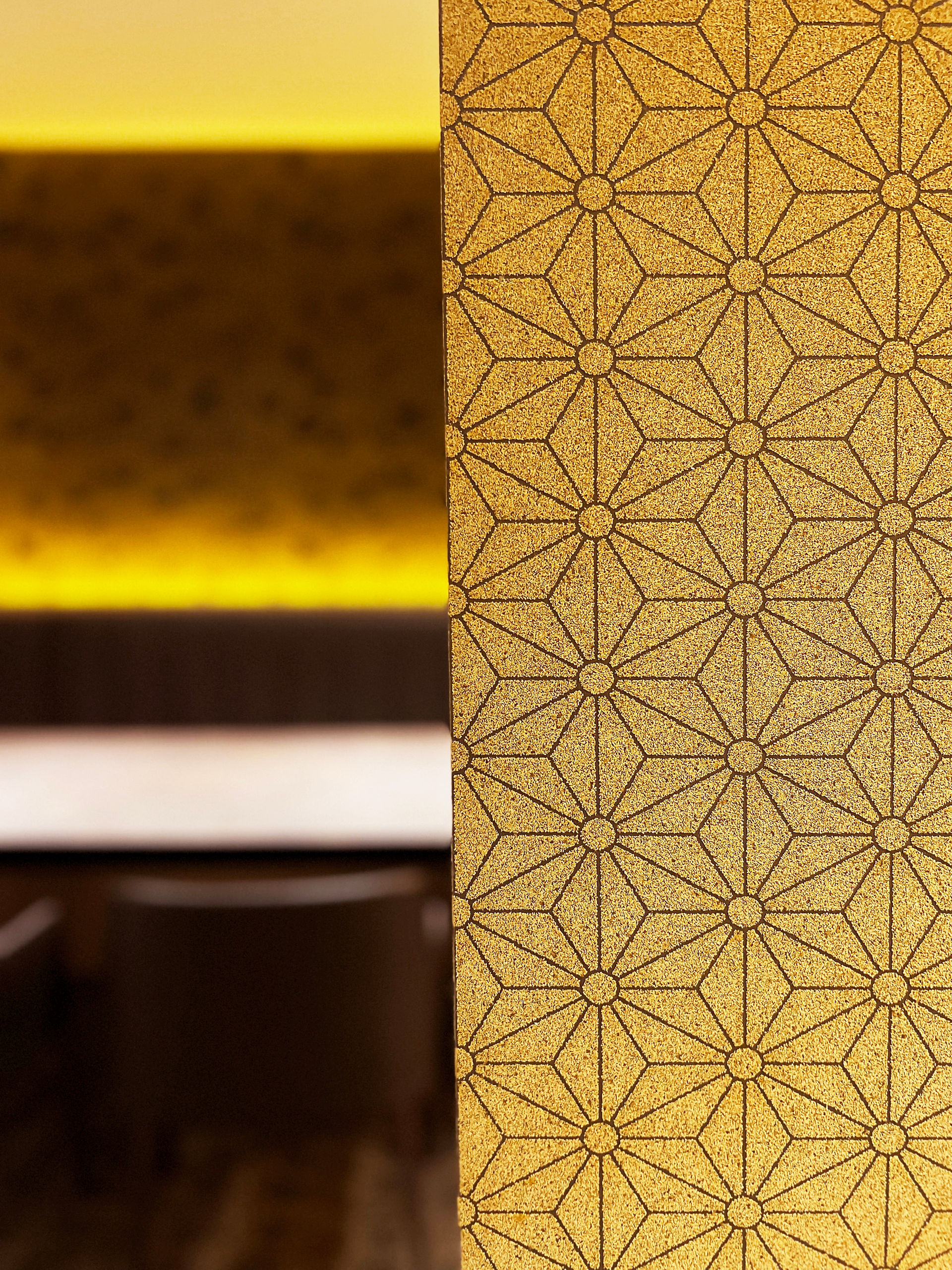 Crafted timber finishes and detailing within Japanese fine dining interior