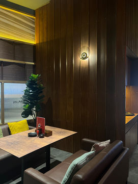 Layered dining environment shaped through nostalgia and modern Japanese design