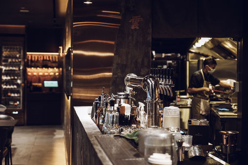 Contemporary social dining environment at Guoco Tower Singapore
