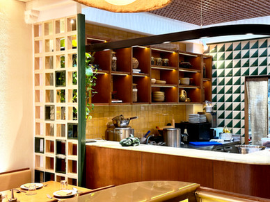 Ambient lighting composition within Club Rangoon restaurant Singapore