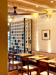 Burmese restaurant interior build project within Singapore heritage shophouse
