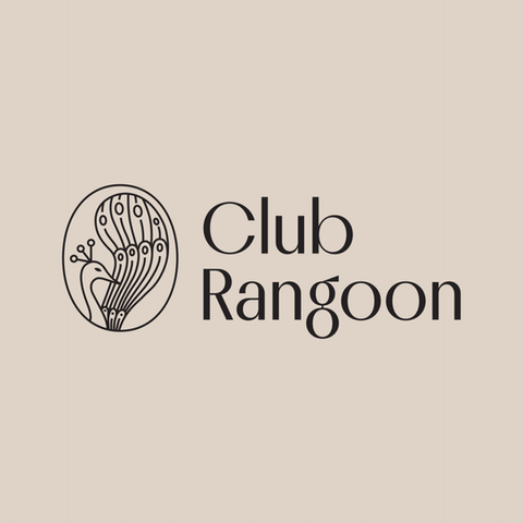Club Rangoon Singapore logo - modern Asian restaurant interior design project