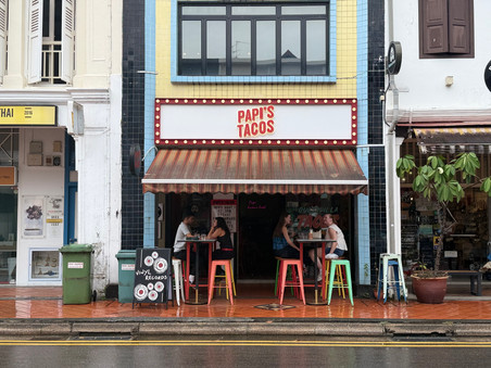 Entrance facade of Papi's Tacos Katong Singapore