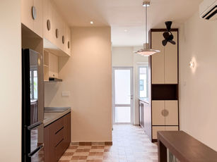 Contemporary Changi Road residence blending modern minimalism with retro-inspired design details