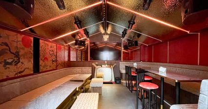 Ambient lighting creating a warm and sophisticated atmosphere