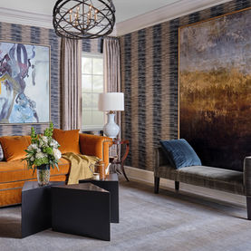 Keita Turner, Primary Bedroom Sitting Area, Sitting Room, Thibaut, Curry & Company, Fabricut, LeftBank