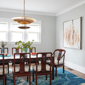 Keita Turner, Ditmas Park Brooklyn NY, Dining Room design by Keita Turner Design, Benjamin Moore, Arteriors, Ming Dynasty, Vintage Dining Table