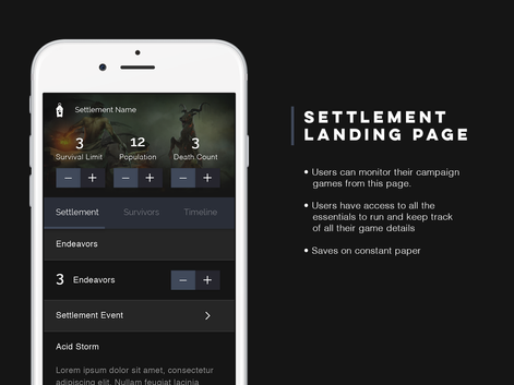 Settlement Landing Page