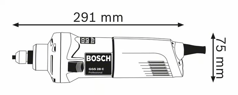 Bosch Straight Grinder (GGS 28 C) Diagram
