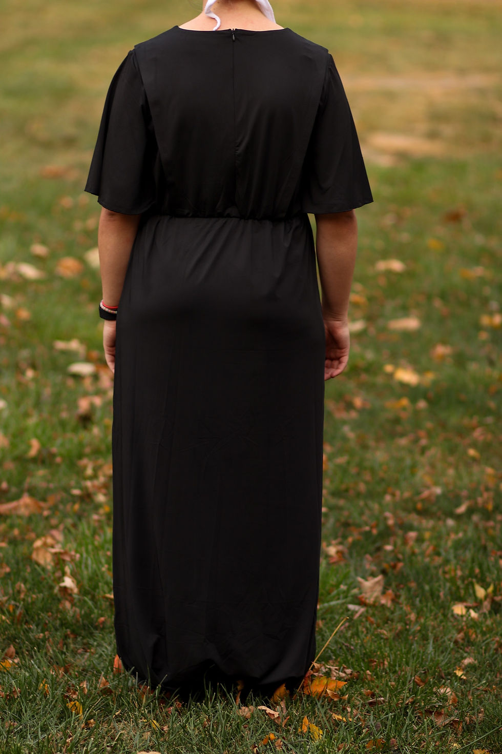 Thumbnail: Martha - Black (Cape Dress)