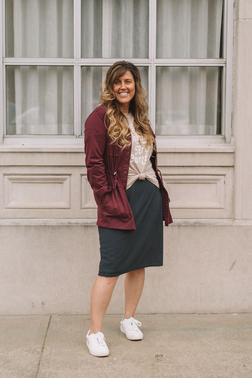 Modern Skort - Swiss Dot Navy