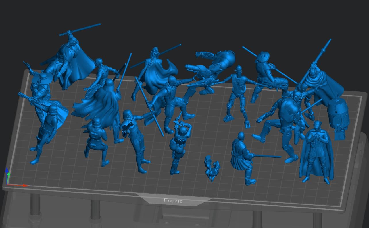 3D Printed Starwars Shatterpoint Figures - Andyclaps