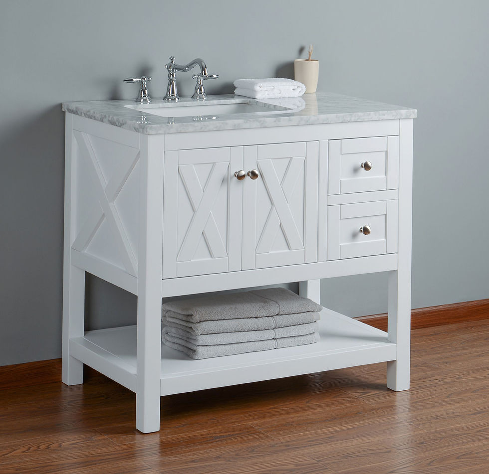 Thumbnail: Anabelle 36" White Single Sink Vanity