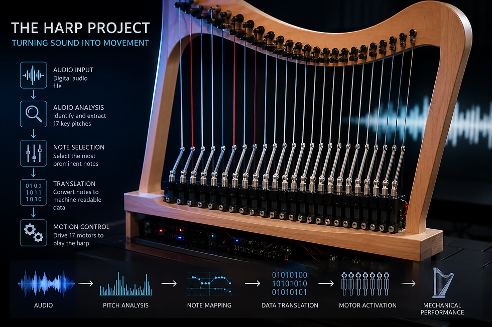 Translating Music Into Motion: The Automated Harp Project
