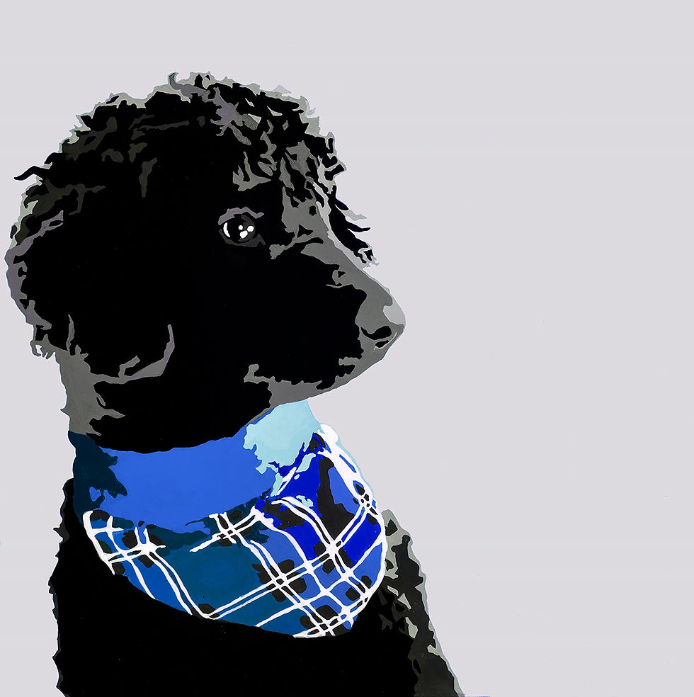 Thumbnail: Lucy the Standard Poodle, Giclee Print