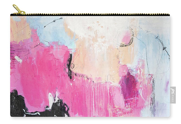 printed product, abstract art, cosmetic bag, abstract cosmetic bag, contemporary art product, art print, julie ahmad art