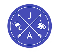 Julie Ahmad Contemporary Art Gallery Blue Logo