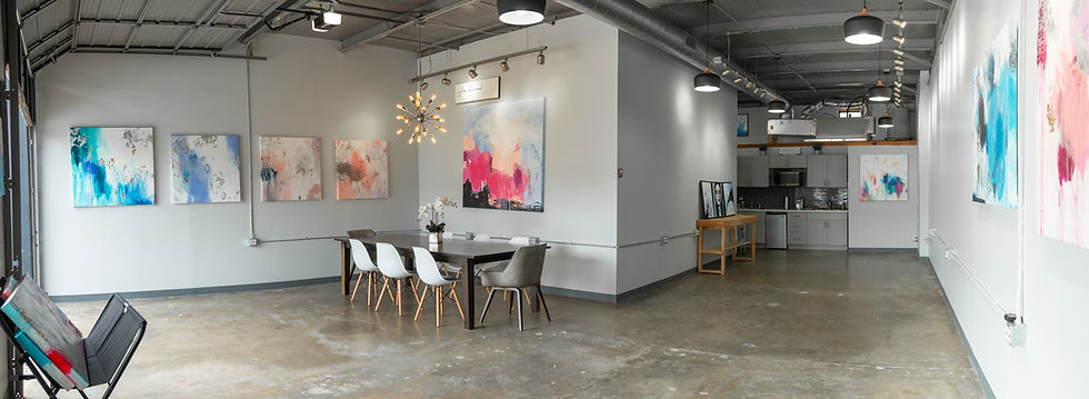 abstract art, gallery space, art studio, contemporary art. 