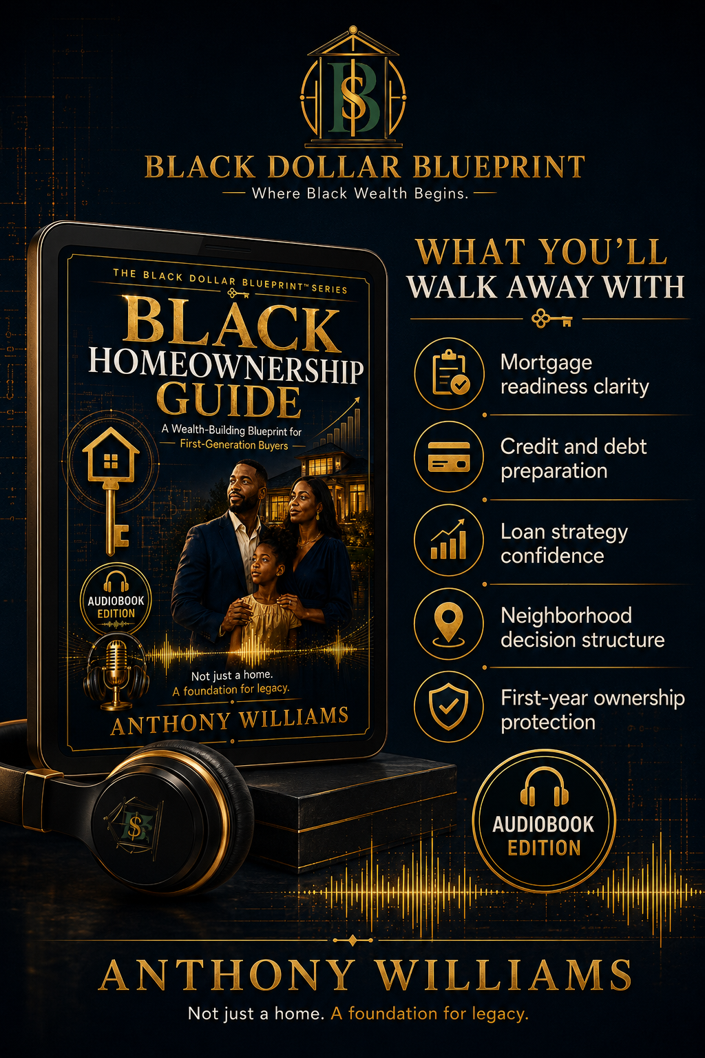 Black Homeownership Guide Audiobook by Anthony Williams