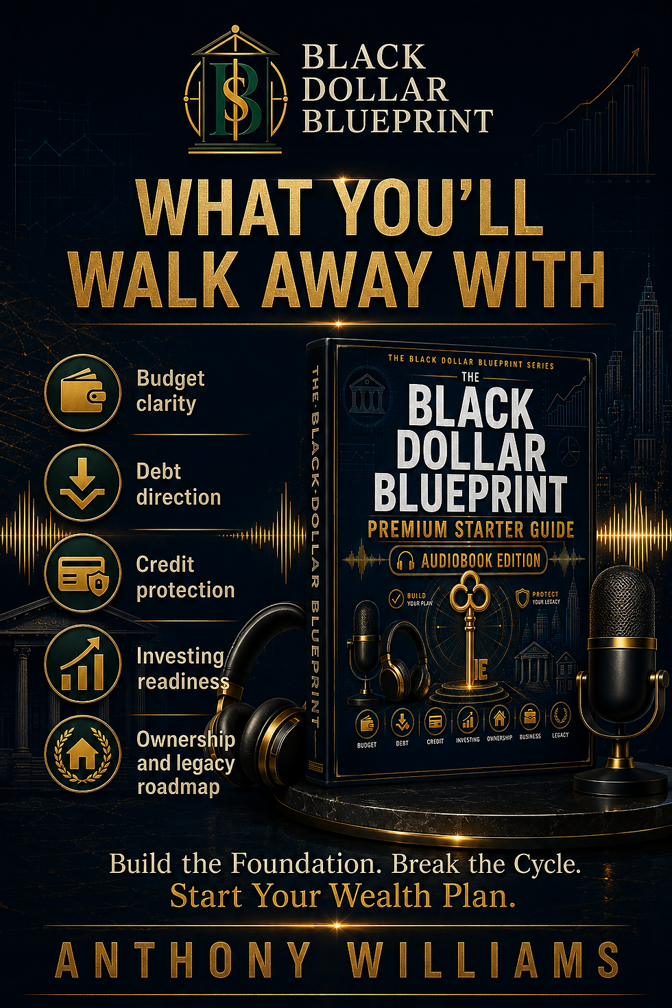 The Black Dollar Blueprint Premium Starter Guide (Audiobook) interior page preview.