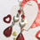 Thumbnail: Red & Silver Heart Earrings