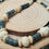 Thumbnail: Men's Blue Heishe & Bone Necklace