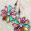 Thumbnail: Multi-Colored Flower Earrings