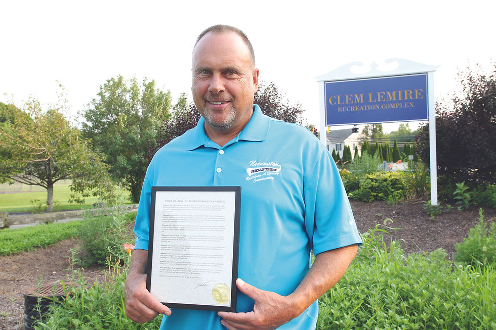 Billy DeBlasio, a volunteer in all aspects related to youth sports coaching and parks and recreation offerings in Newington for the past 20 years, is the town’s most recent Volunteer of the Year Award winner.