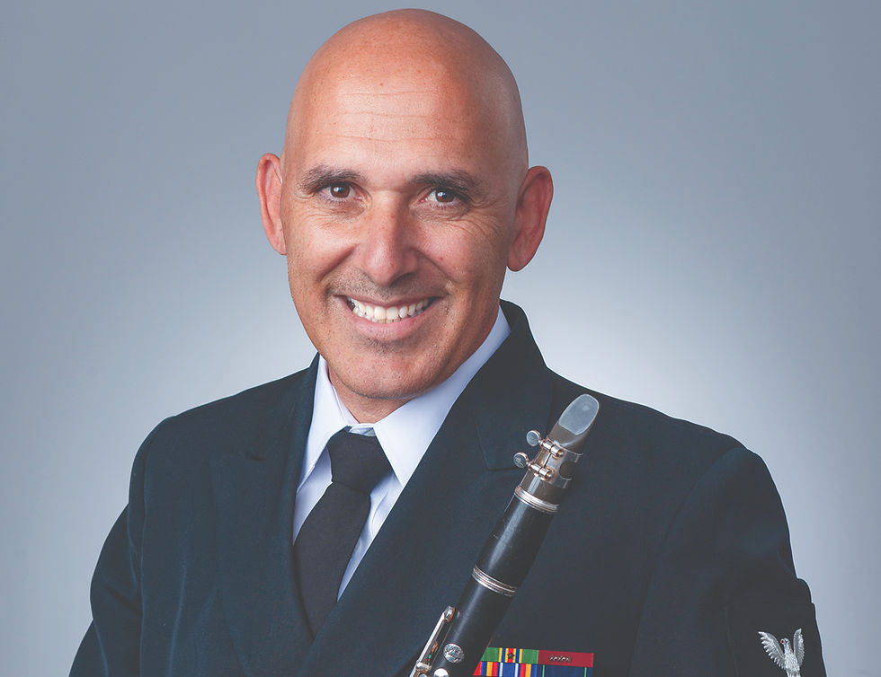 Giancarlo Bazzano takes great patriotic pride in playing with the U.S. Navy Band. (Submitted)