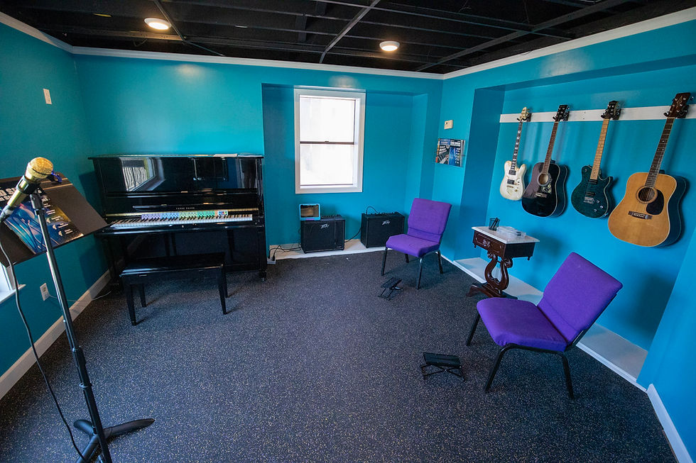 The studio colors rock, just like the music. (submitted)
