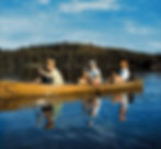 Padding during a 2005 trip to Algonquin Park, Canada – from left to right - are Lucy Eyre, Heidi Lane and Mary Ellen Mullins.