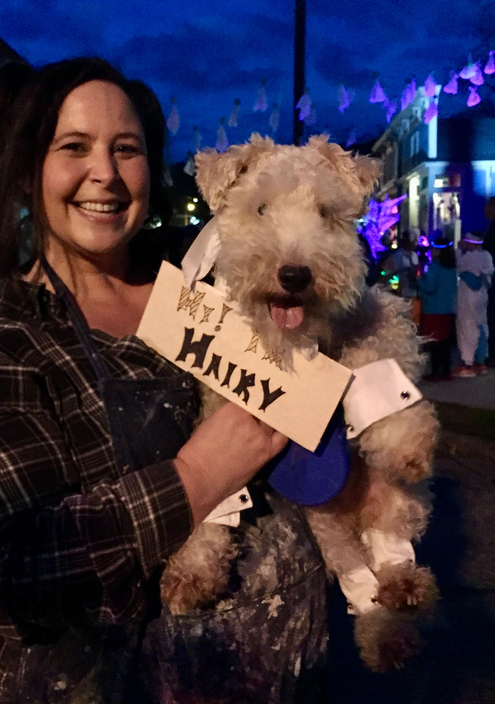 Lopez loves pottery. Here she is at the Collinsville Halloween Parade with her pup as "Hairy Potter." Submitted photo.