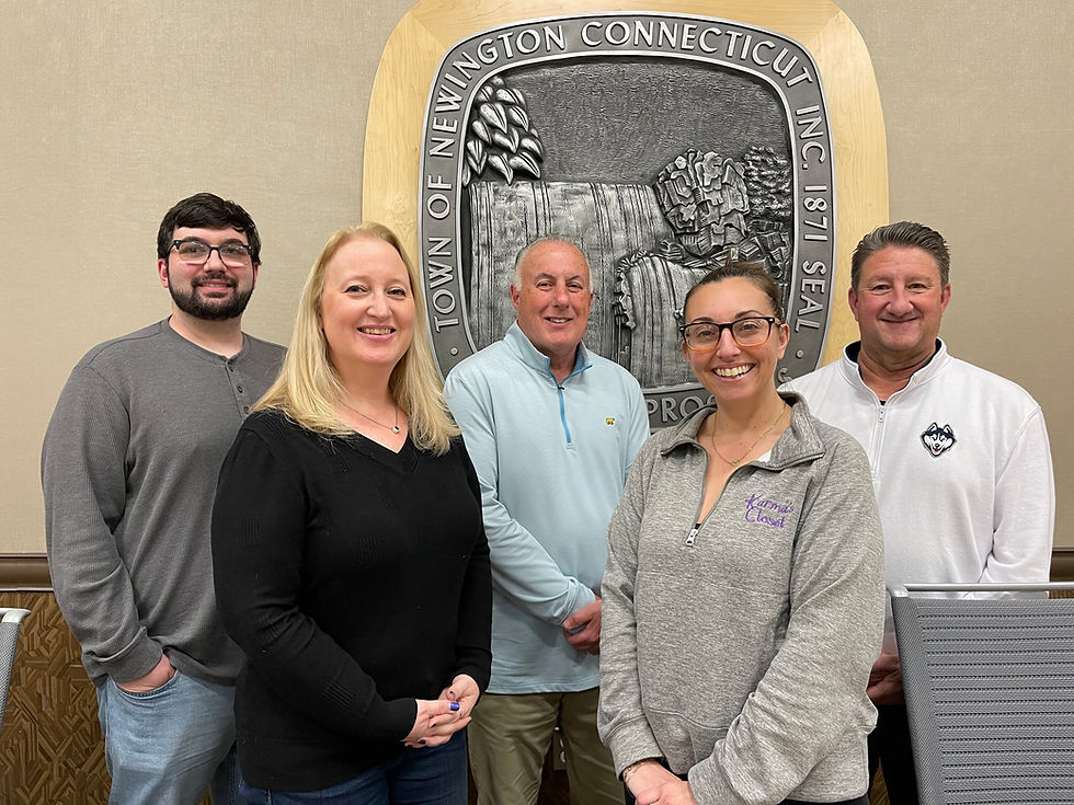 EDC members include, from left, Michael Lucas, Jennifer Morgenthau, Peter Forcellina, Chairperson Deanna Reney and Todd Andrews. (Lisa Brisson)