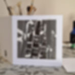 Black White Fourteen Greeting Card
