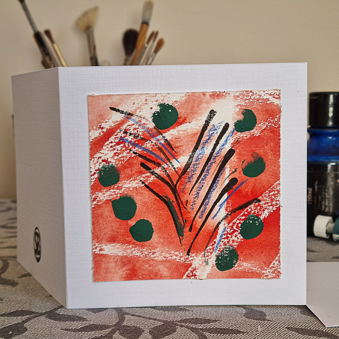 Circle of Dots Greetings Card
