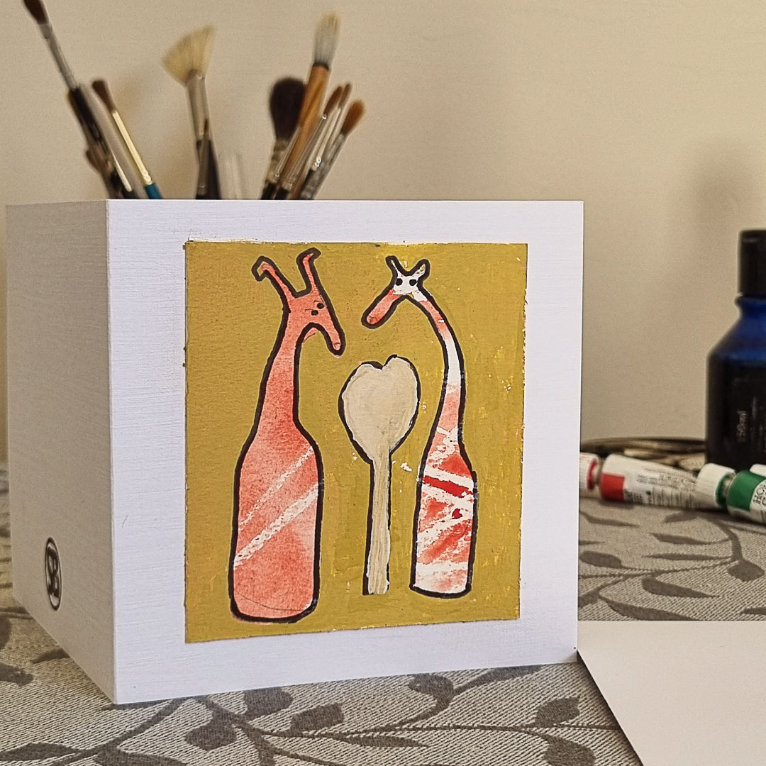 Love over a Spoon Greeting Card