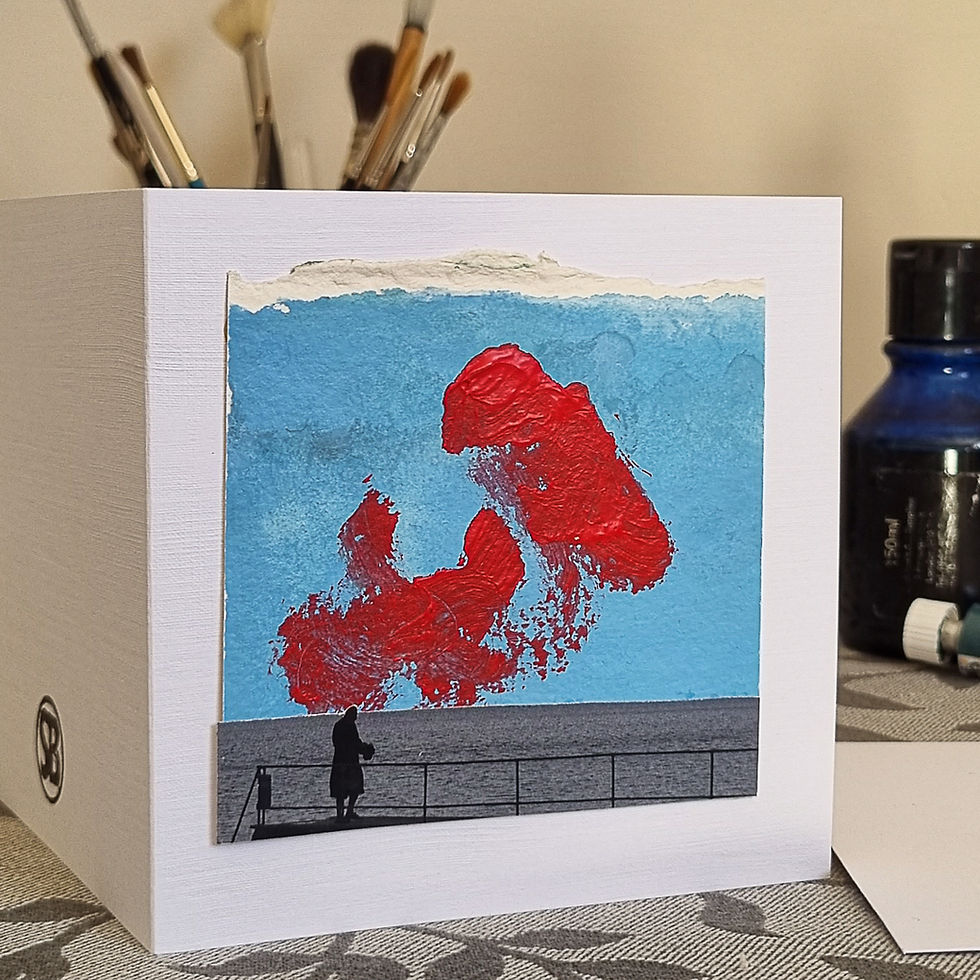 Red Clouds Tonight Greeting Card