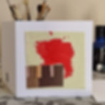 Piano Played by Red Greetings Card