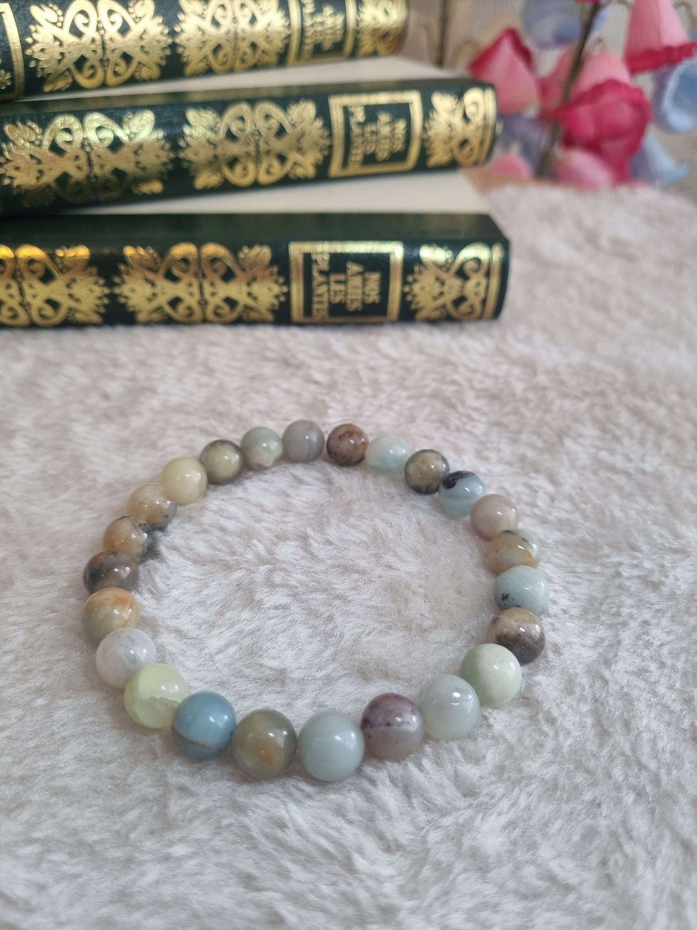 Bracelet Amazonite (Perles 8mm)