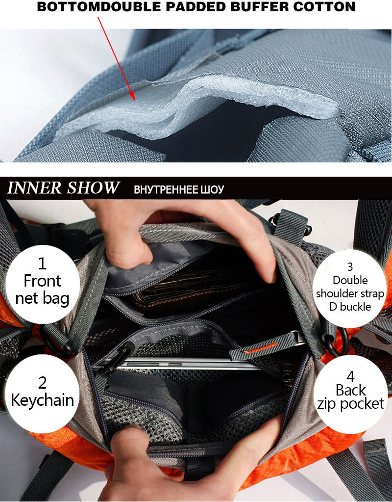 Thumbnail: Outdoor Hiking Waist Bag Water Cycl Backpack Sports Mountain Bottle Waterproof N