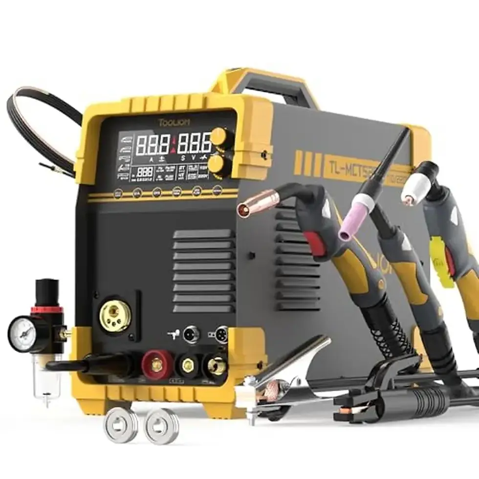 5-in-1 Welder 200A MIG/TIG/CUT/Stick Dual Voltage Aluminum Welding Machine LCD D